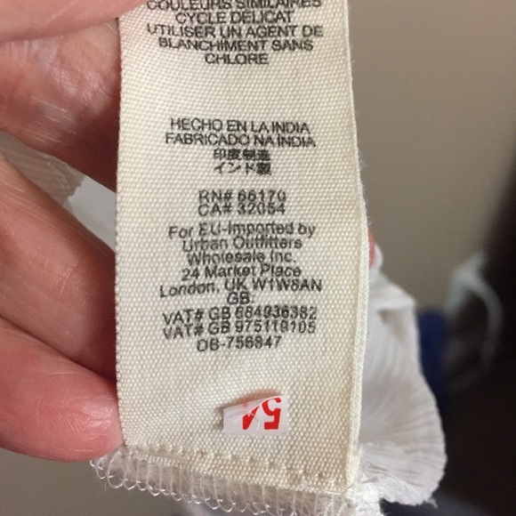 Free People white retro sheer femme blouse size small - Picture 8 of 8